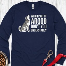 Husky Howling Long Sleeve Shirt Gift For Dog Lover