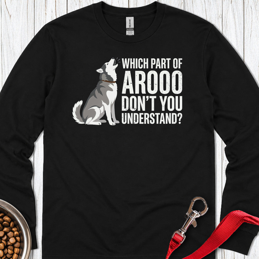 Husky Howling Long Sleeve Shirt Gift For Dog Lover