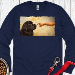 God Creates Newfoundland Long Sleeve Shirt Gift For Dog Lover