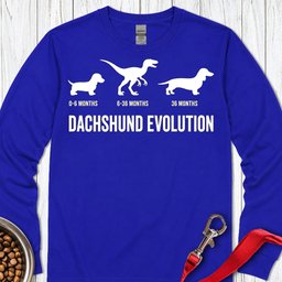 Dachshund Evolution Long Sleeve Shirt Gift For Dog Lover