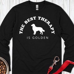 Golden Retriever Therapy Long Sleeve Shirt Gift For Dog Lover