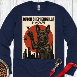 Dutch Shepherdzilla Long Sleeve Shirt Gift For Dog Lover