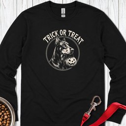 Doberman Halloween Long Sleeve Shirt Gift For Dog Lover