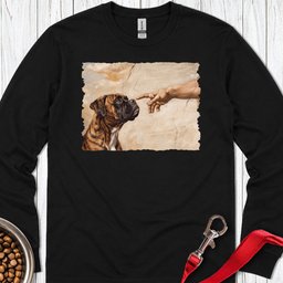 God Creates Brindle Boxer Long Sleeve Shirt Gift For Dog Lover