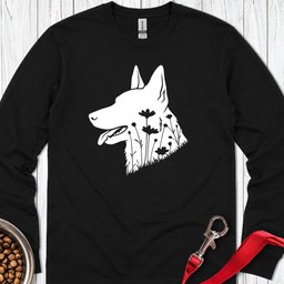 Dutch Shepherd Flowers Long Sleeve Shirt Gift For Dog Lover