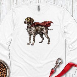 German Shorthaired Pointer Superhero Long Sleeve Shirt Gift For Dog Lover