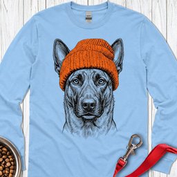 Dutch Shepherd Beanie Long Sleeve Shirt Gift For Dog Lover
