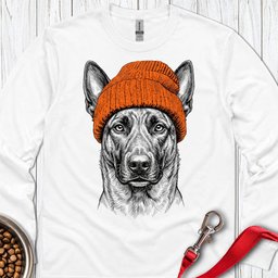 Dutch Shepherd Beanie Long Sleeve Shirt Gift For Dog Lover
