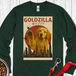 Golden Retriever Goldzilla Long Sleeve Shirt Gift For Dog Lover