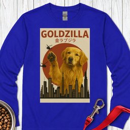 Golden Retriever Goldzilla Long Sleeve Shirt Gift For Dog Lover