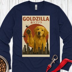 Golden Retriever Goldzilla Long Sleeve Shirt Gift For Dog Lover