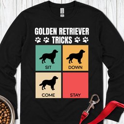 Golden Retriever Tricks Long Sleeve Shirt Gift For Dog Lover