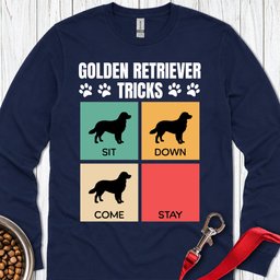 Golden Retriever Tricks Long Sleeve Shirt Gift For Dog Lover