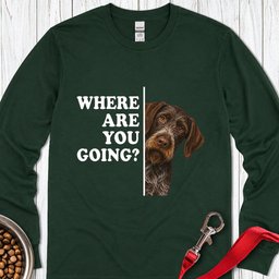 German Wirehaired Pointer Alert Long Sleeve Shirt Gift For Dog Lover