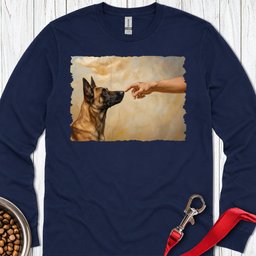 God Creates Belgian Malinois Long Sleeve Shirt Gift For Dog Lover