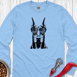 Doberman USA Long Sleeve Shirt Gift For Dog Lover