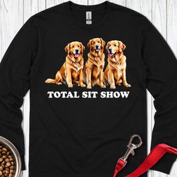 Golden Retriever Sit Show Long Sleeve Shirt Gift For Dog Lover