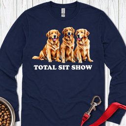 Golden Retriever Sit Show Long Sleeve Shirt Gift For Dog Lover