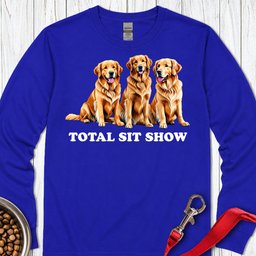 Golden Retriever Sit Show Long Sleeve Shirt Gift For Dog Lover