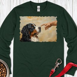 God Creates Bernese Mountain Dog Long Sleeve Shirt Gift For Dog Lover