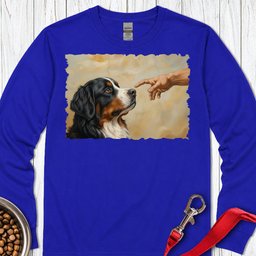 God Creates Bernese Mountain Dog Long Sleeve Shirt Gift For Dog Lover