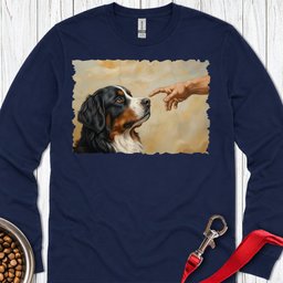 God Creates Bernese Mountain Dog Long Sleeve Shirt Gift For Dog Lover