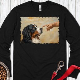 God Creates Bernese Mountain Dog Long Sleeve Shirt Gift For Dog Lover