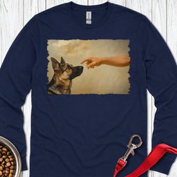 God Creates German Shepherd Long Sleeve Shirt Gift For Dog Lover
