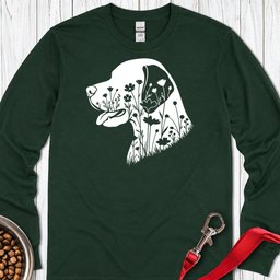English Pointer Flowers Long Sleeve Shirt Gift For Dog Lover
