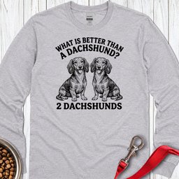 Dachshund What Is Better Than One Long Sleeve Shirt Gift For Dog Lover