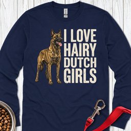 Hairy Dutch Shepherd Long Sleeve Shirt Gift For Dog Lover