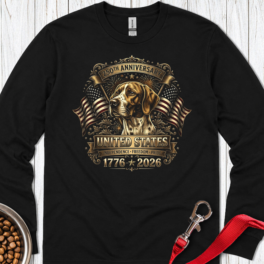 English Pointer USA Long Sleeve Shirt Gift For Dog Lover