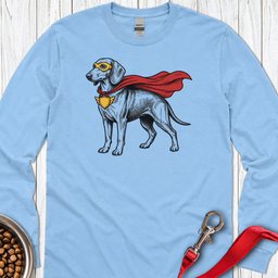Dachshund Superhero Long Sleeve Shirt Gift For Dog Lover