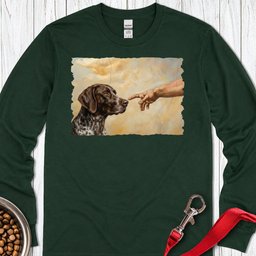 God Creates German Shorthaired Pointer Long Sleeve Shirt Gift For Dog Lover