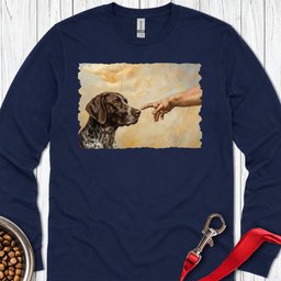 God Creates German Shorthaired Pointer Long Sleeve Shirt Gift For Dog Lover