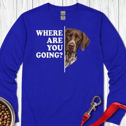 German Shorthaired Pointer Following Long Sleeve Shirt Gift For Dog Lover