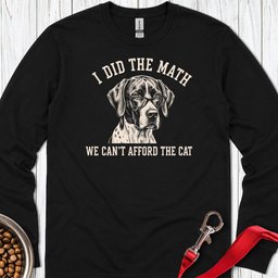 English Pointer I Did The Math Long Sleeve Shirt Gift For Dog Lover