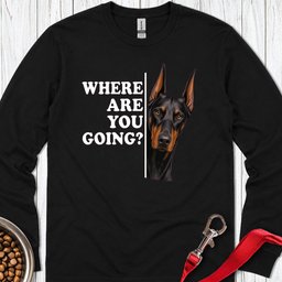 Doberman Alert Long Sleeve Shirt Gift For Dog Lover