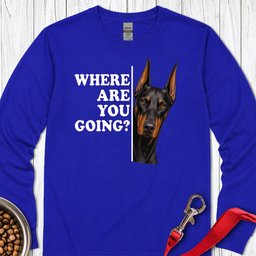Doberman Alert Long Sleeve Shirt Gift For Dog Lover