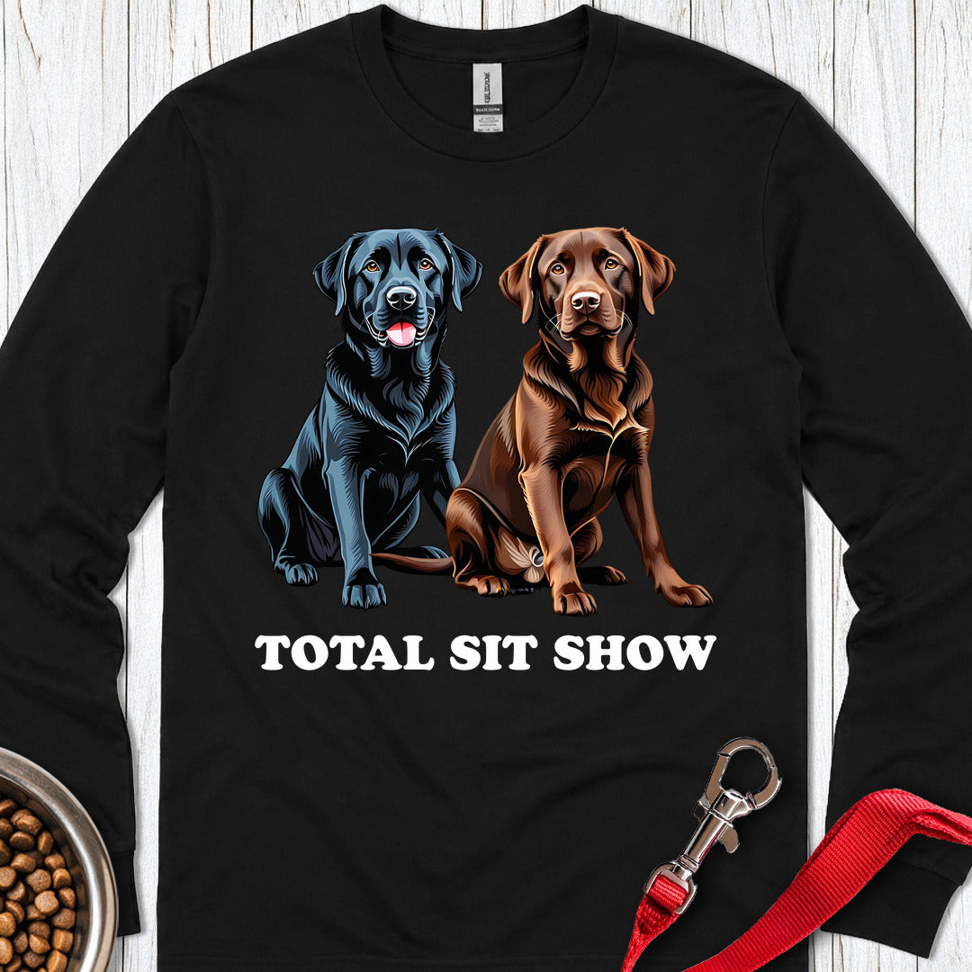 Funny Chocolate And Black Long Sleeve Shirt Gift For Dog Lover