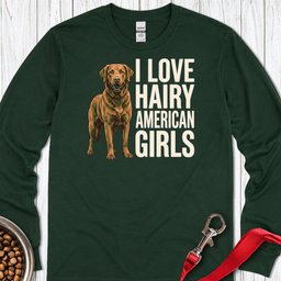 Chesapeake Bay Retriever Hairy Girls Long Sleeve Shirt Gift For Dog Lover