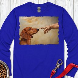 Dachshund Creation Red Long Sleeve Shirt Gift For Dog Lover