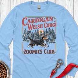 Cardigan Welsh Corgi Zoomies Club Long Sleeve Shirt Gift For Dog Lover