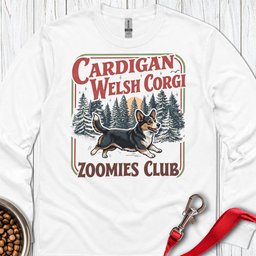 Cardigan Welsh Corgi Zoomies Club Long Sleeve Shirt Gift For Dog Lover