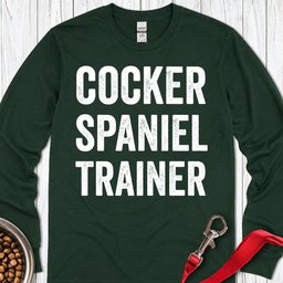 Cocker Spaniel Trainer Long Sleeve Shirt Gift For Dog Lover
