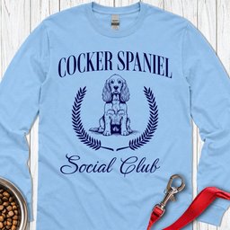 Cocker Spaniel Social Club Long Sleeve Shirt Gift For Dog Lover
