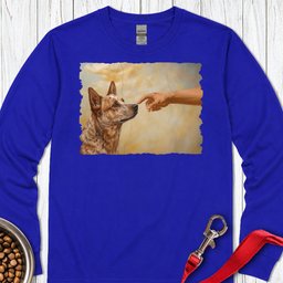 God Creates Red Heeler Long Sleeve Shirt Gift For Dog Lover