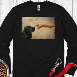 God Creates Black Cocker Spaniel Long Sleeve Shirt Gift For Dog Lover