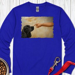 God Creates Black Cocker Spaniel Long Sleeve Shirt Gift For Dog Lover