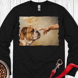 English Bulldog Creation Long Sleeve Shirt Gift For Dog Lover